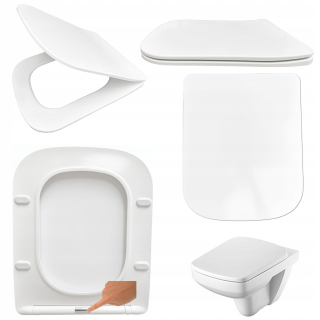 WC doska Perfecto Oval, biely duroplast